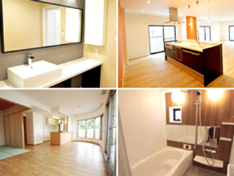 単なる売買仲介ではなく、リノベーションで物件の価値を高めることも。良質な物件は、好評を得ています。